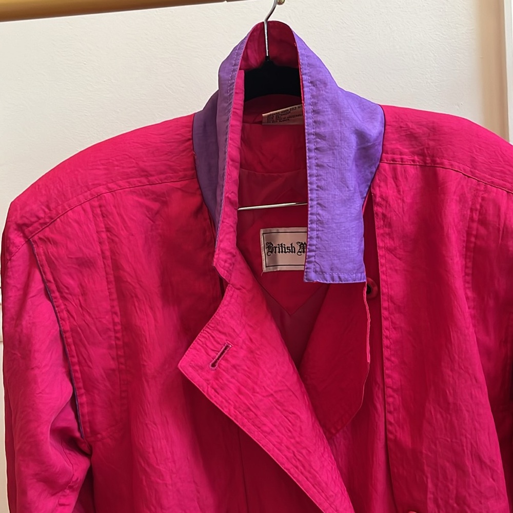 British Mist vintage trench coat size 7/8 - Picture 14 of 16